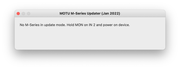 MOTU M4のファームウェアアップデートしてみた (2.02, MacOS) | Kurokomarioの日記